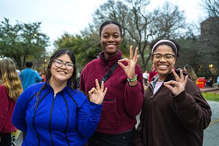 Two students at CAB Rodeo